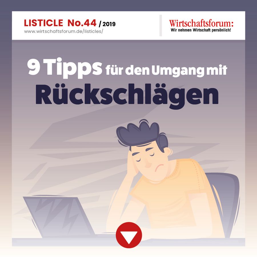 9 Tipps für den Umgang mit Rückschlägen