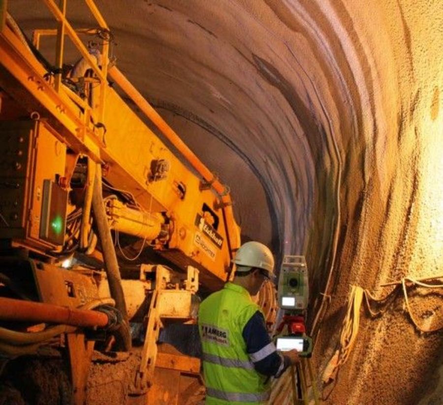 Der Tunnelbau gehört zu wichtigen Aufgaben der Amberg Technologies AG