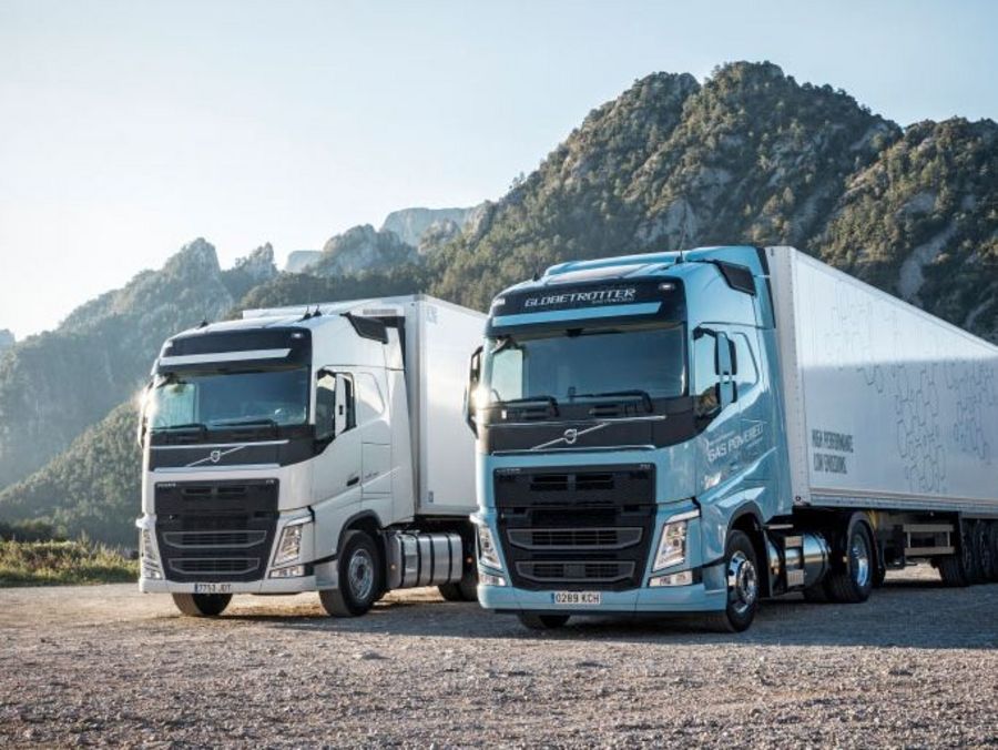 Neue Lkw von Volvo bieten mit LNG die Leistung eines Diesels bei 20 bis 100 Prozent geringerem CO2-Ausstoß