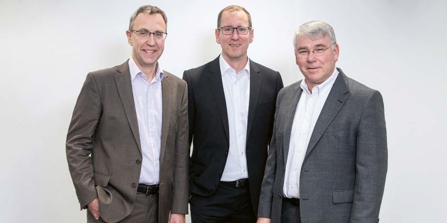 Sophienklinik Geschäftsführer Carlo Brauer, MHBA; Manuel Demes und Dr. Stephan J. Molitor