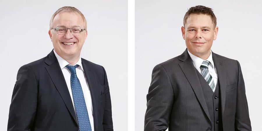 Dr. Walter Erber, Geschäftsführer, und Michael Graber, Prokurist und Head of Finance & IT der LOBA Feinchemie GmbH