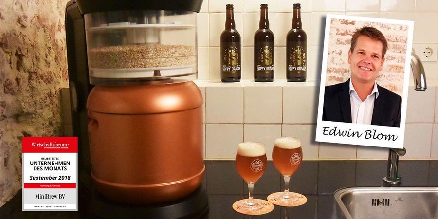 Edwin Blom, CEO des niederländischen Unternehmens MiniBrew BV