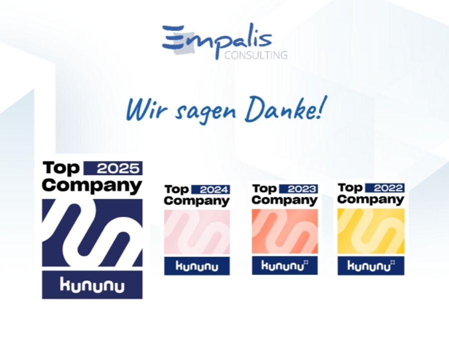 Empalis erhält auch für 2025 den kununu Top Company Award Empalis erhält auch für 2025 den kununu Top Company Award