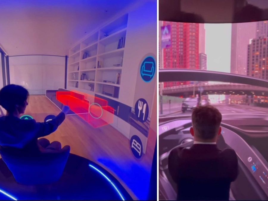Immersives Virtual Reality Erlebnis ohne Headset