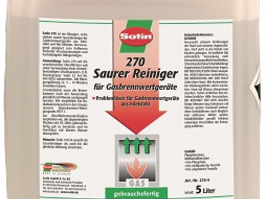 Sotin 270 Saurer Reiniger für Gasbrennwertgeräte