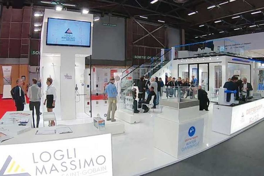 Logli Massimo Messestand auf der glasstec