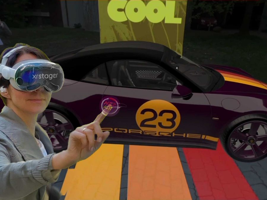 Der Porsche 911 als Mixed-Reality-Erlebnis auf der Apple Vision Pro