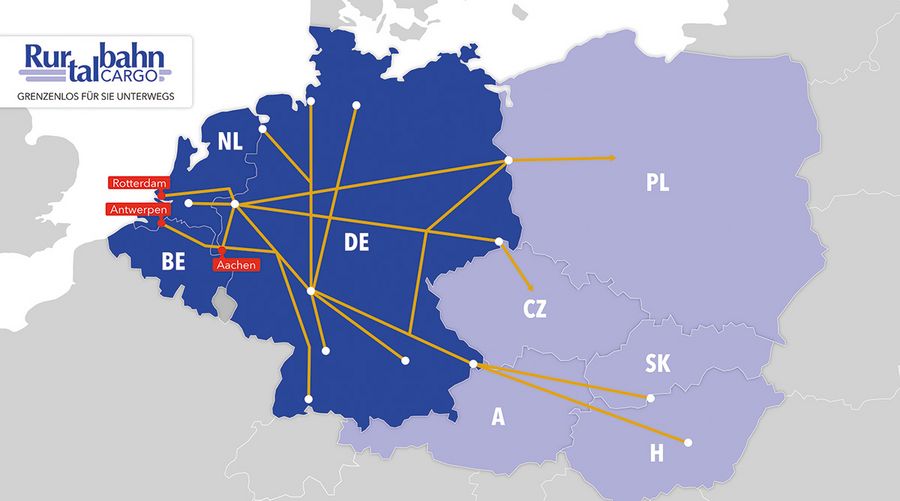 Von seinen Standorten in Zentraleuropa aus transportiert das Unternehmen die Güter vor allem nach Ost- und Südosteuropa