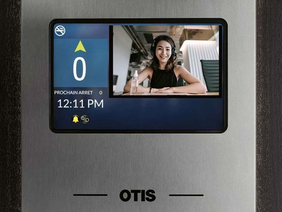 OTIS - Kabinendisplay mit Zwei-Wege-Bildverbindung