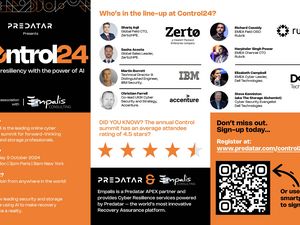 Predatar presents Control24 - the world's leading online summit for cyber resiliency.