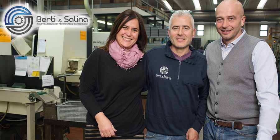 Verwaltungsleiterin Giovanna Berti, Produktionsleiter Massimo Berti und Geschäftsführer Bruno Salina