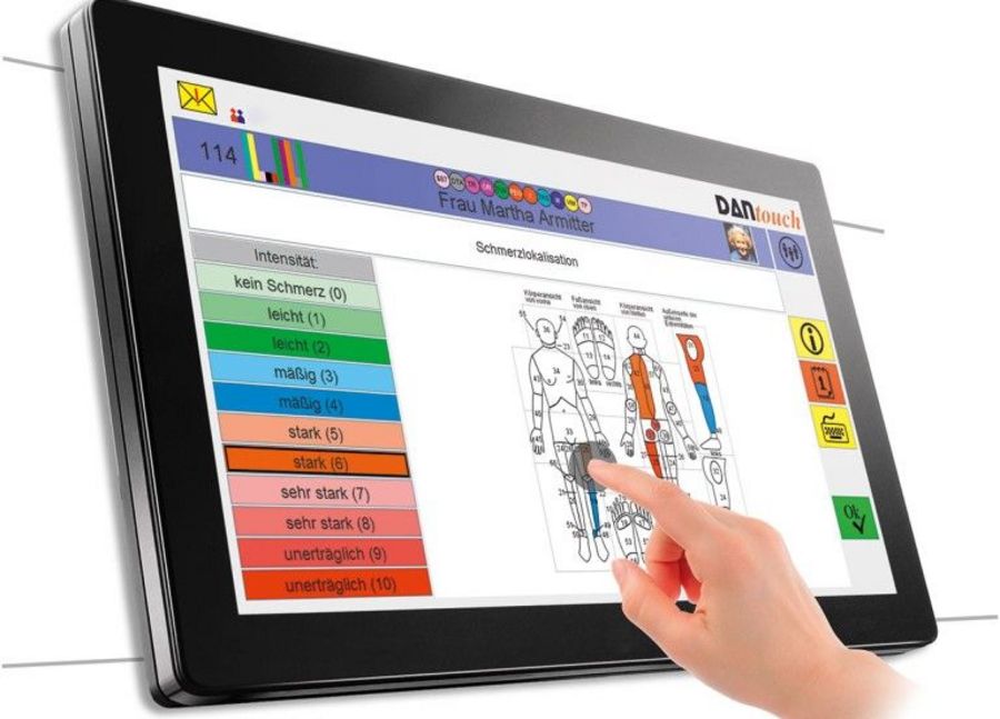 Die Pflegedokumentations-Software DANtouch von DAN zum Anfassen.