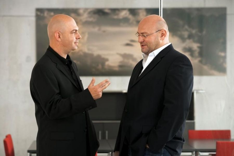 Frank Käfer (l.) und Markus Hummel, die Gründer und Geschäftsführer der Käfer und Hummel GmbH & Co. KG
