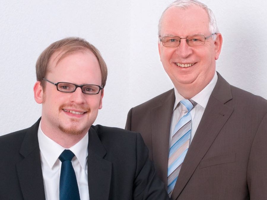 Wolfgang Nicolai (rechts), Gründer und Geschäftsführer, mit Prokurist Jan Düttmann, Leiter Softwareentwicklung der Archimedon