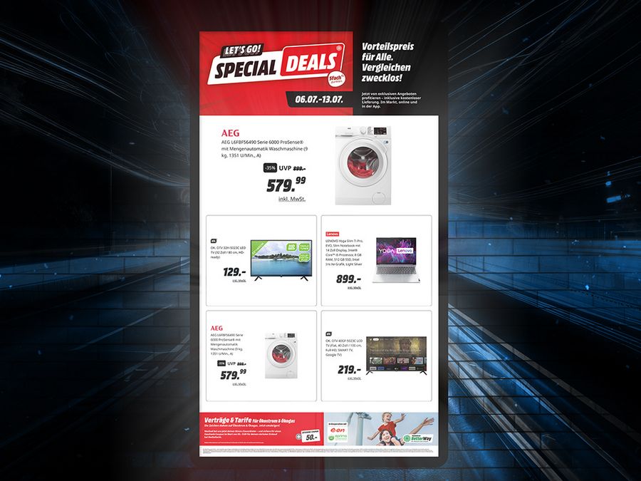 Digitales Angebotsposter