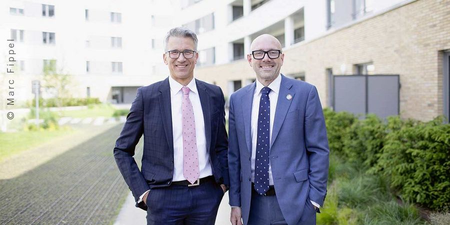  Prof. Dr. Klaus-Michael Ahrend und Dr. Markus Hoschek (l.), Vorstände der HEAG Holding AG