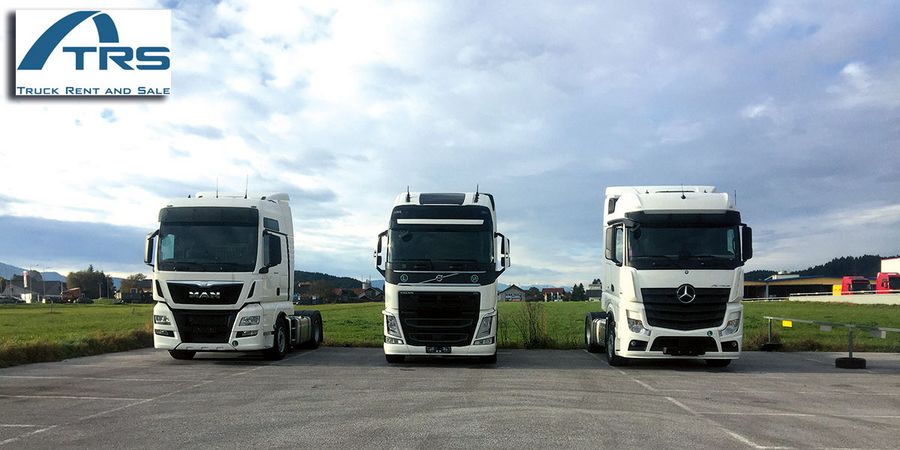 Fabrikneue Fahrzeuge für die Kunden: TRS vermietet nur Lkw der Topmarken Mercedes Benz, MAN und Volvo