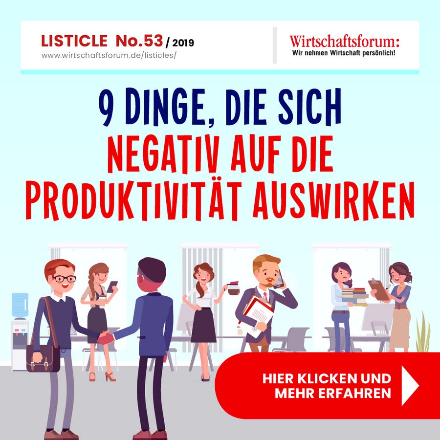 9 Dinge, die sich negativ auf die Produktivität auswirken 