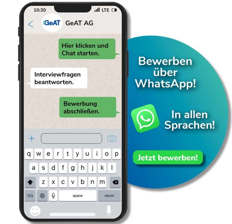 GeAT - Bewerben via WhatsApp