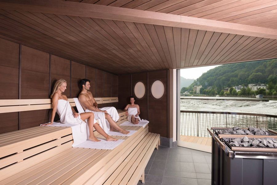 Flusssauna der Emser Therme