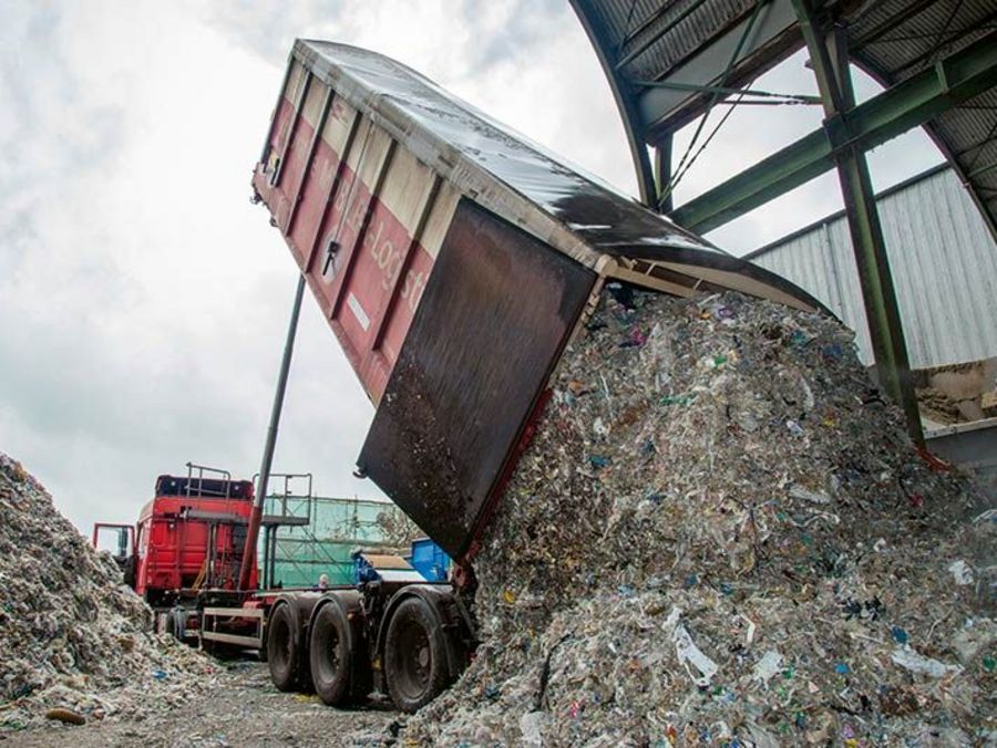 N & P Recycling Truck