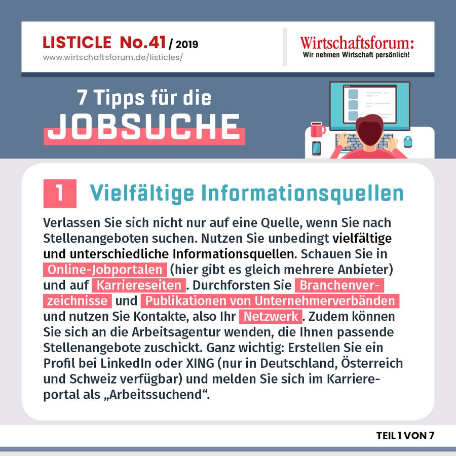 Vielfältige Informationsquellen