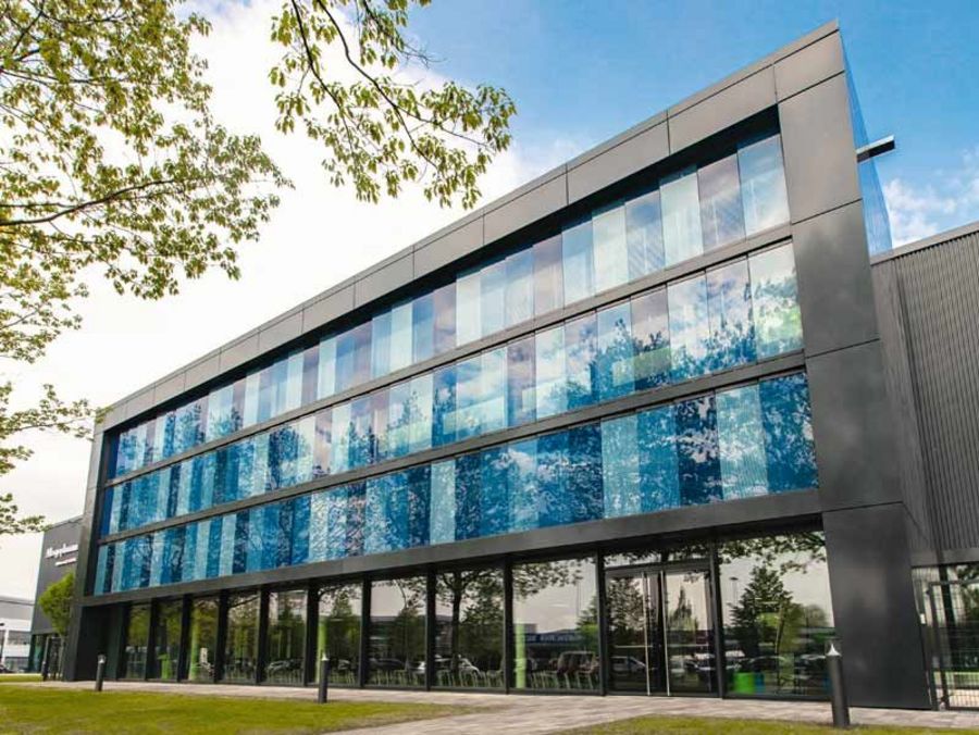 Das Produktionsgebäude der Allergopharma GmbH & Co. KG