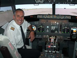 Im Hotel Park Soltau „gelandet“ – der Flugsimulator einer Boeing 737 – 800