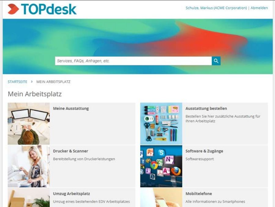TOPdesk Self Service Portal