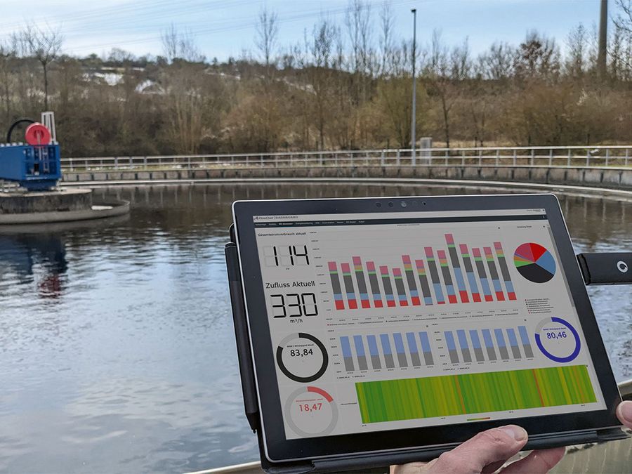 Auch in Kläranlagen sorgt FlowChief für einen reibungslosen Fluss