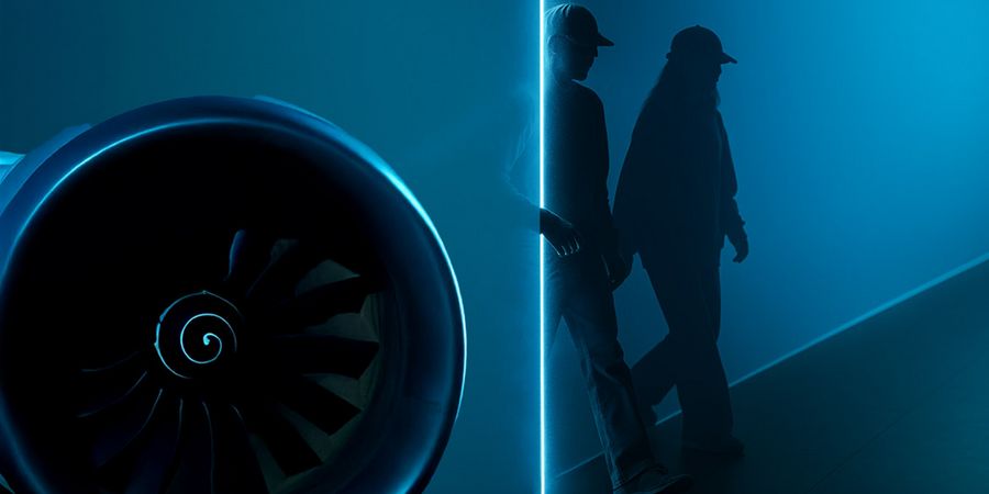 Laser Inszenierung trifft digitalen Zwilling