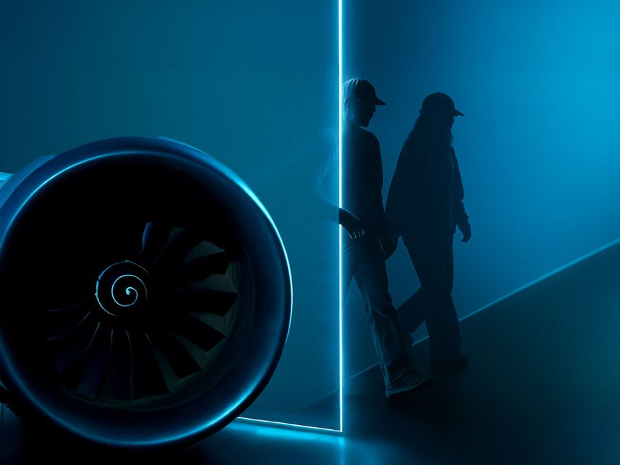 Laser Inszenierung trifft digitalen Zwilling