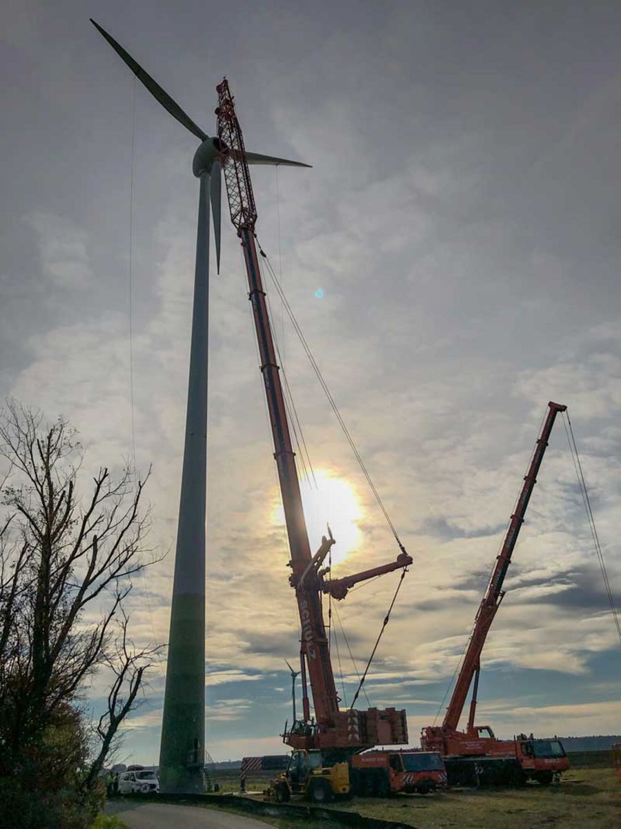 VSB Repowering von Windkraftanlagen