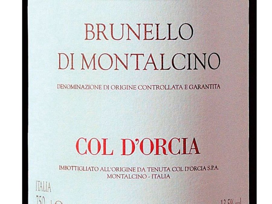 Die Weinsorte Brunello Di Montalcino von Col d'Orcia wurde in Montalcino/Italien angebaut.