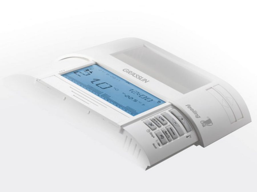 Digitale Raumthermostatuhr mit elektronischer Modulation feeling D201 OT von Grässlin