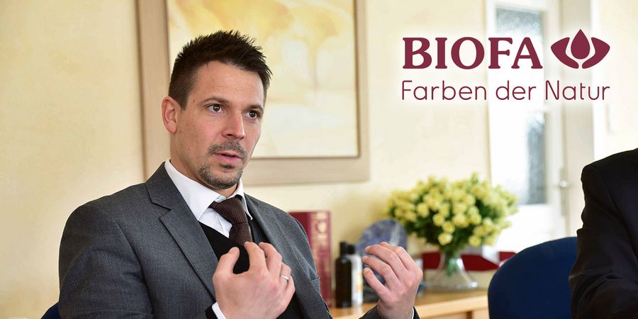 Timo Ascherl, Geschäftsführer der BIOFA-Naturprodukte W. Hahn GmbH