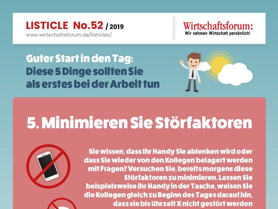 Minimieren Sie Störfaktoren Minimieren Sie Störfaktoren