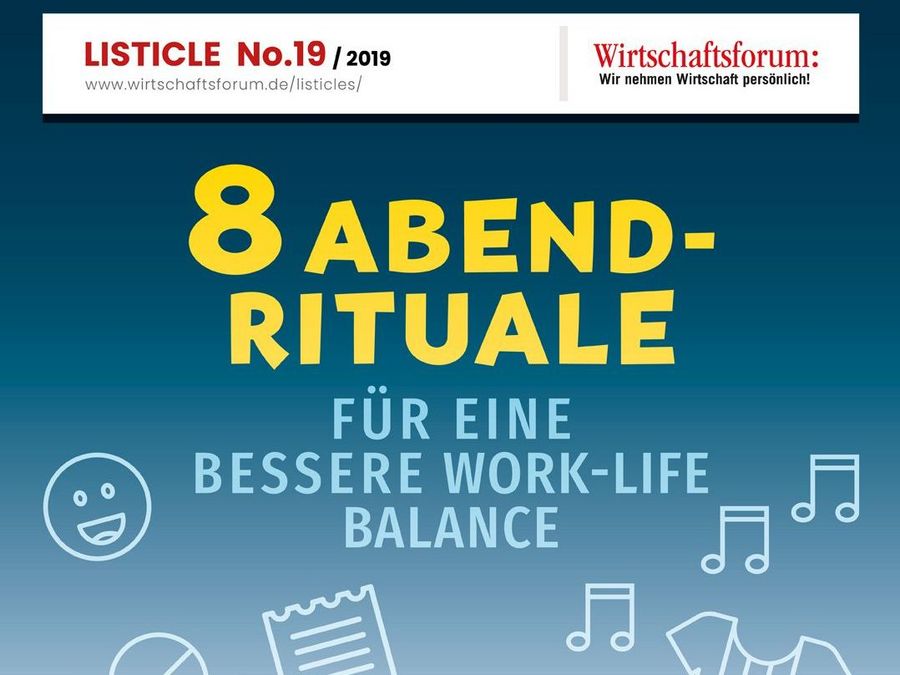 8 Abendrituale für eine bessere Work-Life Balance