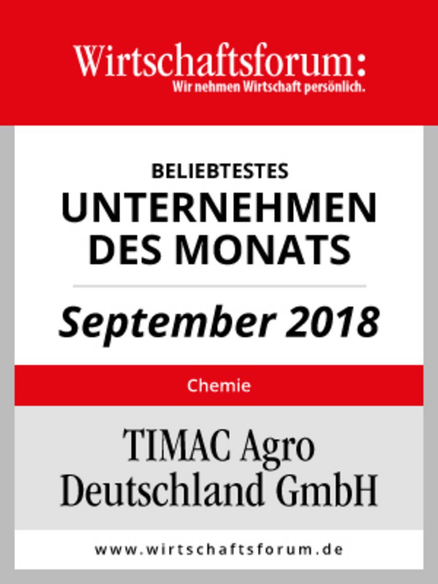 Timac Unternehmen des Monats