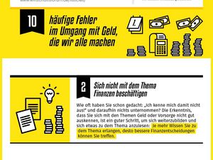 Sich nicht mit dem Thema Finanzen beschäftigen