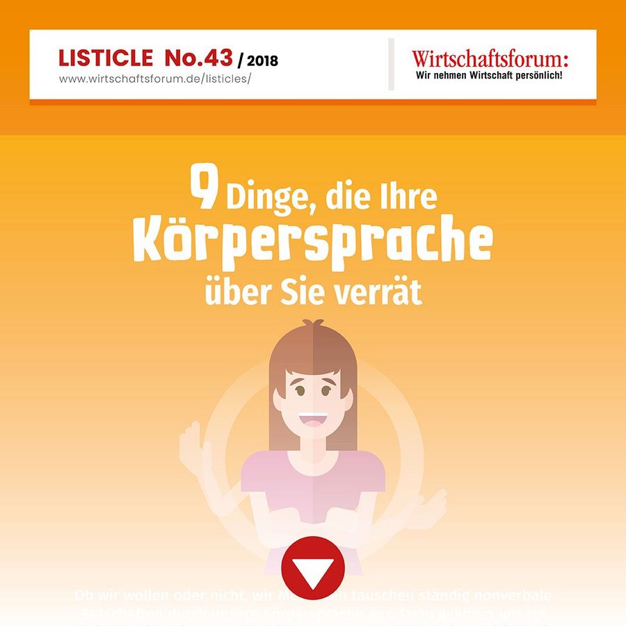 9 Dinge, die Ihre Körpersprache über Sie verrät