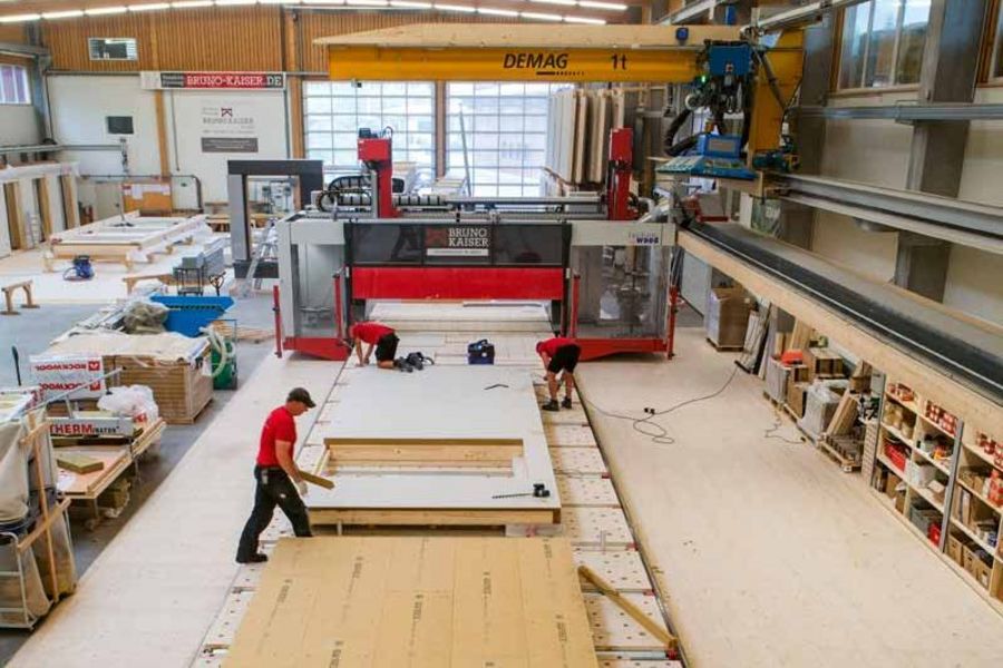 Holzbau Bruno Kaiser Produktionshalle