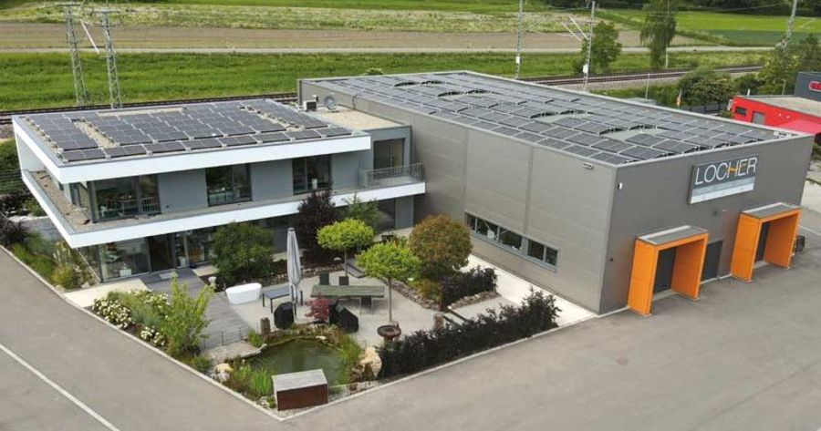 Locher Haustechnik Firmensitz in Erbach