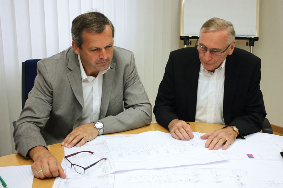 Die Geschäftsführer von heiz-hofstätter Winfried Toriser und Martin Mauerhofer.