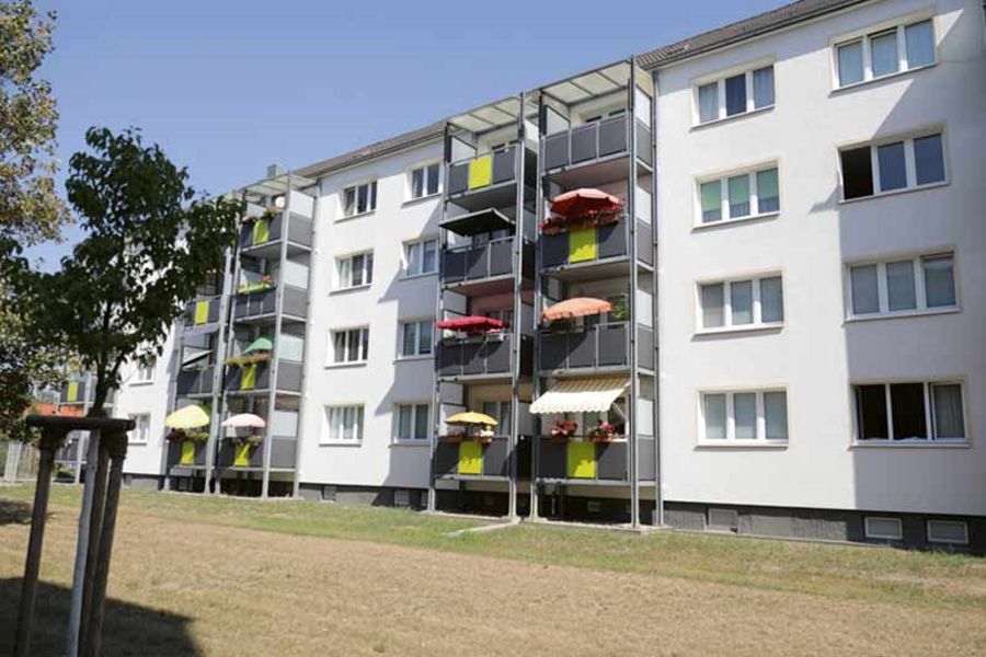 Kontrast zum Plattenbau: Die SWG setzt auf moderne Neubauten