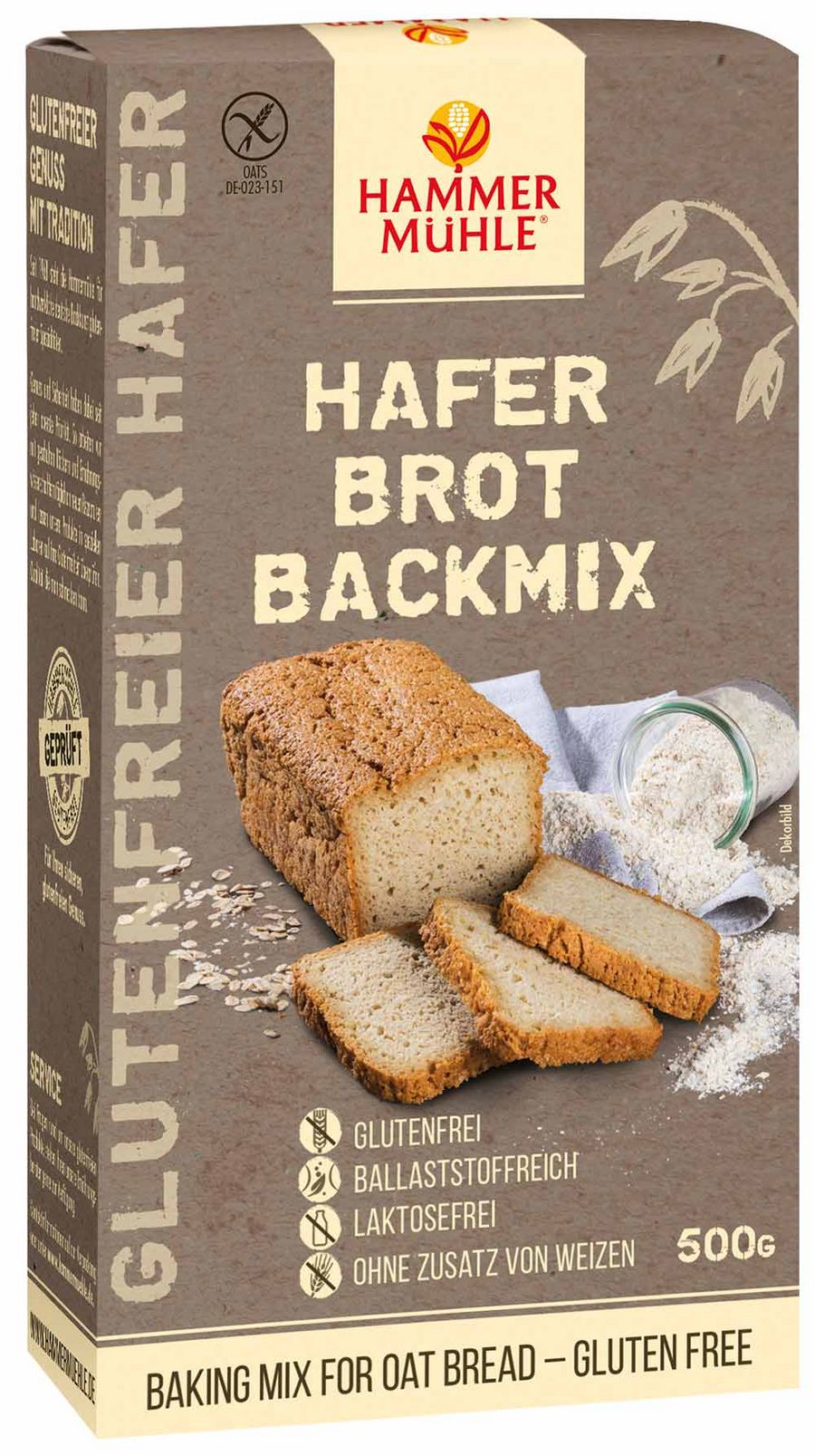 Hafer Brot Backmix