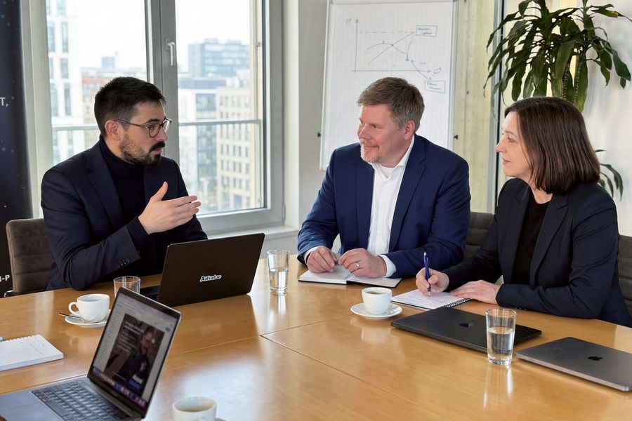 Bei Krankikom arbeiten interdisziplinäre Teams daran, digitale Lösungen praxisnah, nachhaltig und kundenorientiert umzusetzen