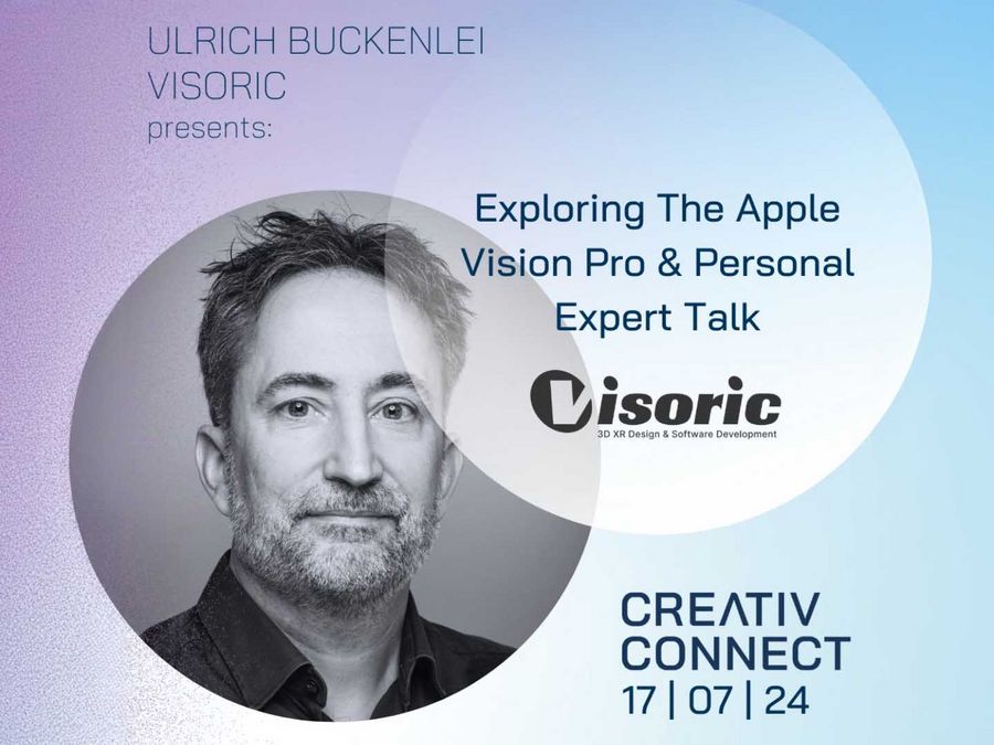Ulrich Buckenlei präsentiert Apple Vision Pro und XR Stager® bei CREATIV CONNECT 2024