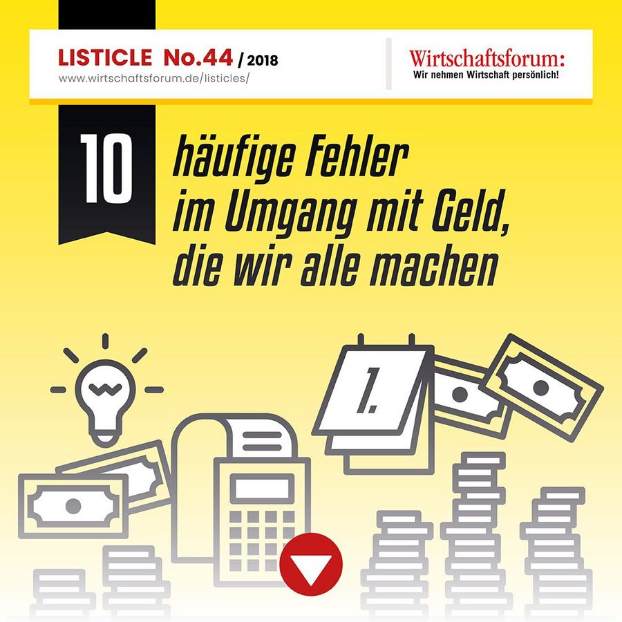 10 häufige Fehler im Umgang im Geld die wir alle machen