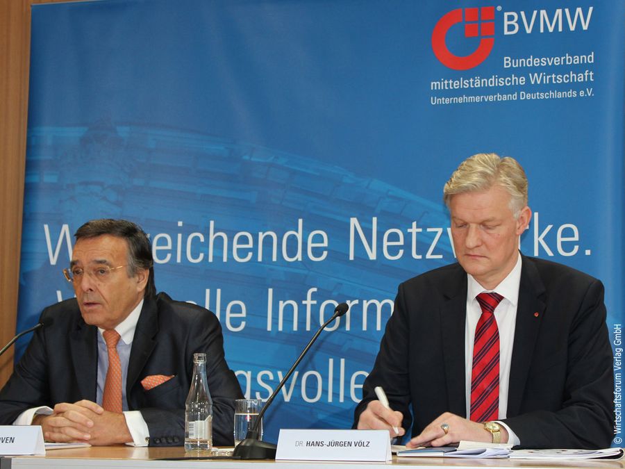 Mario Ohoven und Dr. Hans-Jürgen Völz vom BVMW